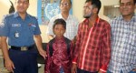 Child rescued and handover to his family.