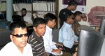 Visual impaired persons receive training at Dhaka University