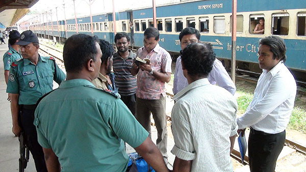 Magistrate fined a person at the rail station