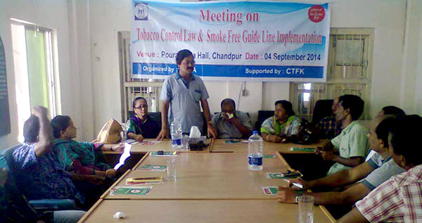 Md. Nasir Uddin Ahmd, Mayor of Chandpur Municipality was present as the chief guest