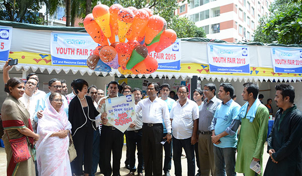 Inaugural by flying Balloon