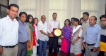 Group photo of YPSA visitor with mayor of Chittagong City Corporation AZM Nasir Uddin
