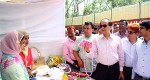 Managing Director of PKSF visiting a stall at the fair