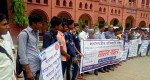 Human chain in front of Chittagong DC office