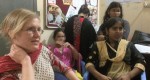 Dr. Ingrid Boas discussing various issues with sex workers at YPSA DIC