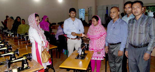 YPSA has distributed sewing machines to 32 women micro-entrepreneurs at Sitakunda