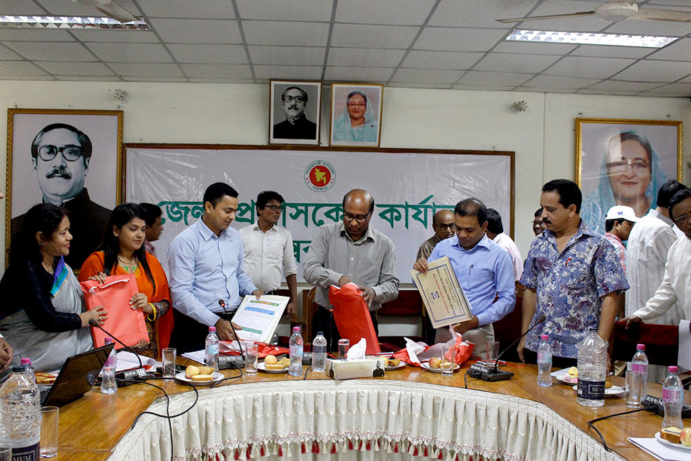 Poster, Leaflet and Flipchart of YPSA CEVEC Consortium launched by Deputy Commissioner of Cox’s Bazar