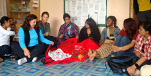 American and Bangladeshi students in session 