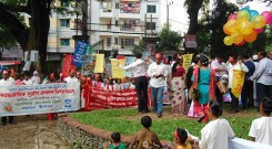 Awareness procession during IDDRR 2012