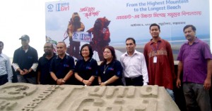 YPSA official with Plan Bangaldesh team in BIAAG program on Cox'sbazar sea beach