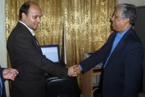 Chief advisor Dr. Fakruddin Ahmed and Vashkar
