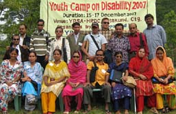 Group photo of youth PWDs