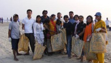GX team on Cox's Bazar beach