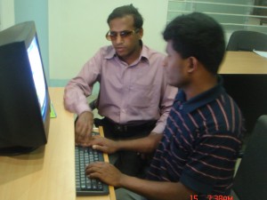 Computer training at IRCD