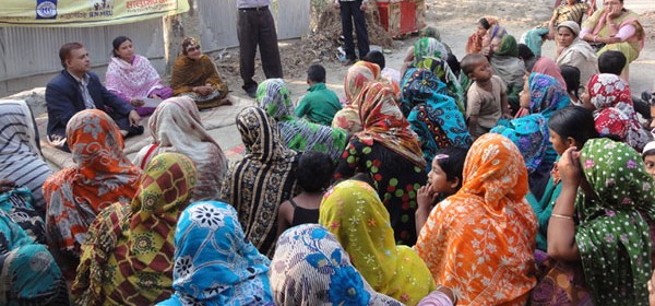 YPSA organized Yard Meeting to raise awareness among the women in the villages of  Mirsharai