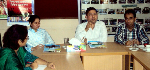 Visitors in a meeting at YPSA Head Office
