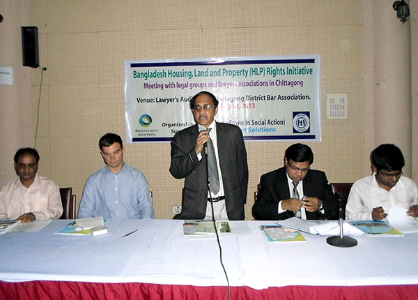 Md. Kamal Uddin, Secretary of Chittagong Bar Association addressing