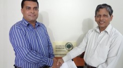 Contract singing between Mr.Farid Uddin Ahmed , Executive Director of Arannayk Foundation (AF) and Mr.Md. Arifur Rahman, Chief Executive of YPSA