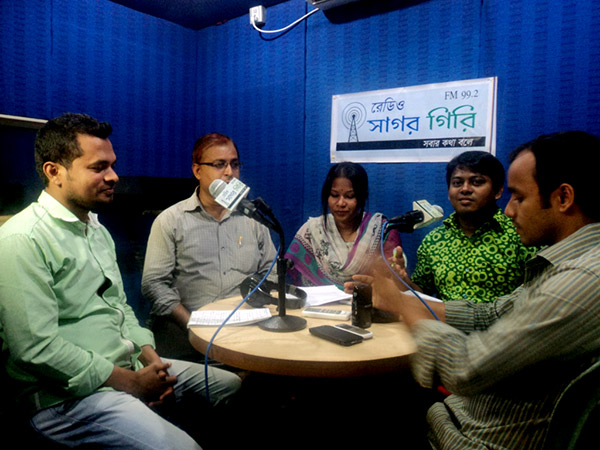 Radio talk show at Sagor Giri FM 99.2
