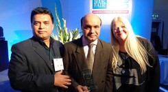 Mr.Vashkar Bhattacharjee , Head of YPSA IRCD (ICT and Resource Centre on Disabilities ) and Mr. Md. Arifur Rahman , Chief Executive of YPSA has attended at the London Book Fair and received this International Excellence Award