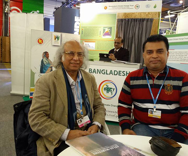 Md. Arifur Rahman and Dr.Qazi Kholiquzzaman Ahmad at Bangladesh Stall