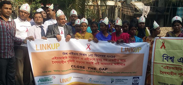 YPSA observes World AIDS Day 2015 in Chittagong