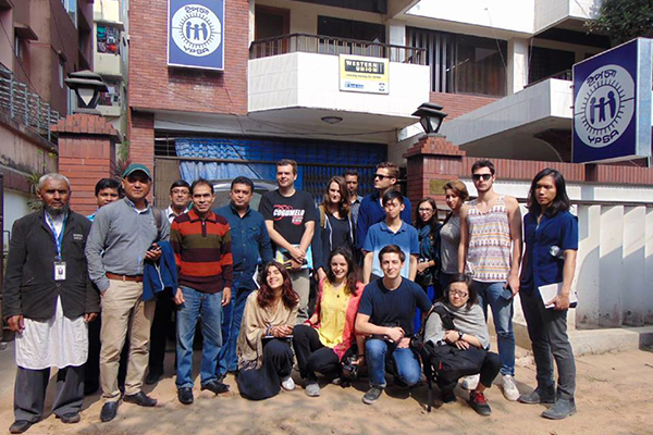 Group photo in front of YPSA Heade Office