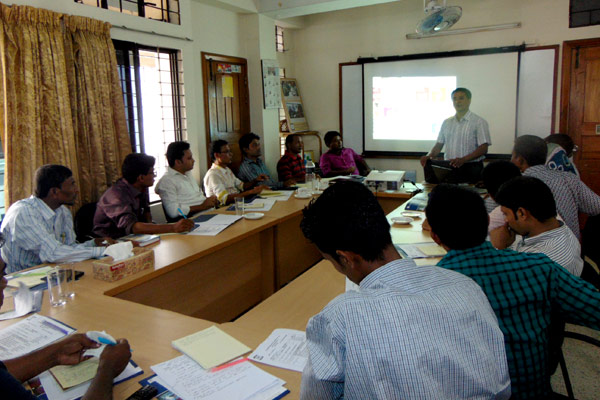 Monotoring and Documentation Officer facilated a session on M&E issues