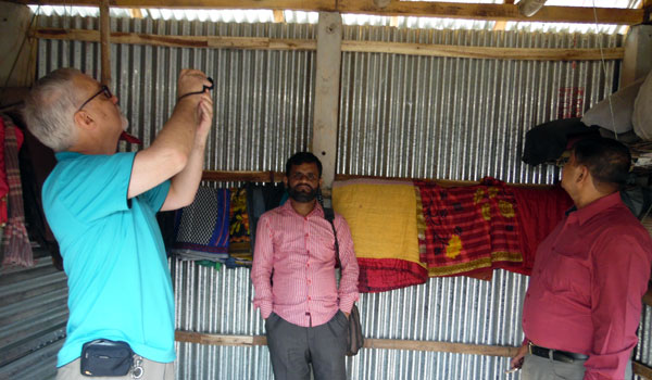 Shelter home visit by Mr. John Armstrong, National Director of Habitat for Humanity Bangladesh