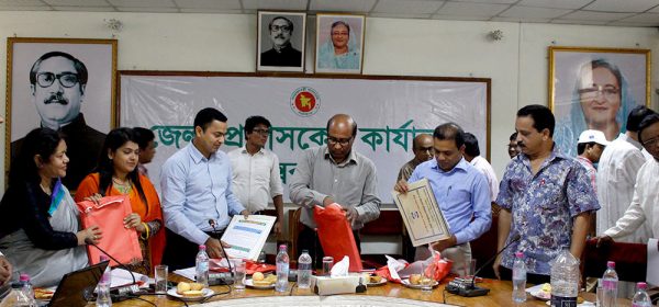 Poster, Leaflet and Flipchart of YPSA CEVEC Consortium launched by Deputy Commissioner of Cox’s Bazar