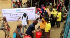 Dignity kits distributed to displaced women from Myanmar