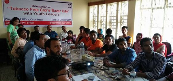 Orientation on Tobacco free Cox's Bazar city for Youth Leaders held in Cox's Bazar