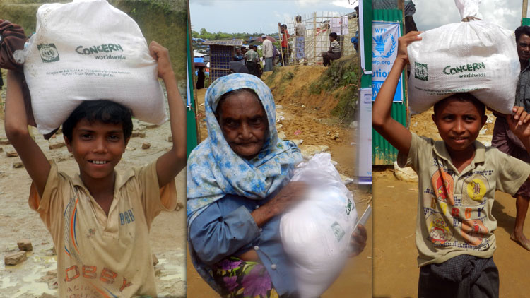 Beneficiaries received food