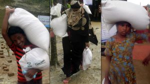 Beneficiaries received food
