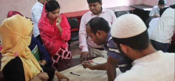 Group work in a workshop