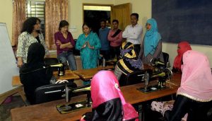 Skill development training session at YPSA CYC Ramu visits by GERF Representative