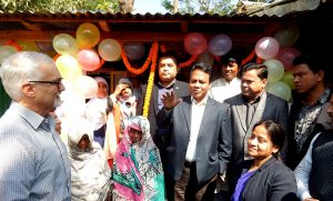 Inauguration of a T-shelter