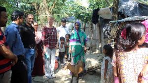 Heather visited beneficiaries houses of Banskhali