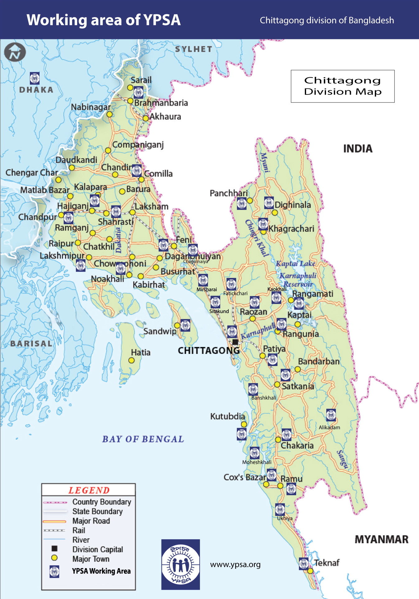 YPSA working area map