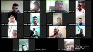 Screenshot of Zoom meeting