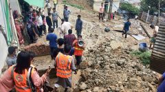 Urban Community Volunteers in actions following separate landslides triggered by torrential downpour at CTG
