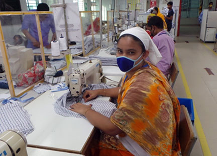 Dithi is working in a factory