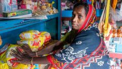 Hasina Khatun, a women disability and her shop