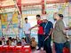 Visitor's happy interaction with children at Learning center in Rohingya Camp