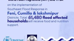 61480 flood affected households will receive food and nutrition support