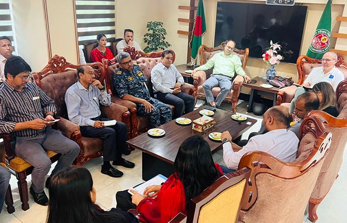 Meeting at the Chittagong City Corporation Office t