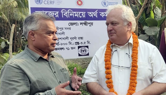 Country Director of the World Food Programme (WFP) Bangladesh, Mr. Domenico Scalpelli and Md. Arifur Rahman, CE, YPSA