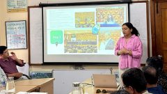 Presentation is given by Afra Nawar through Power Point slids
