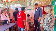 SIDA representatives observed a Grade 1 classroom