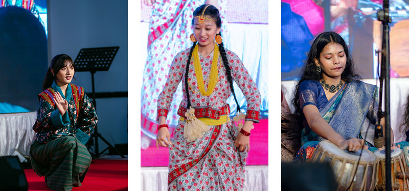 Cultural program staged by student from different countries 